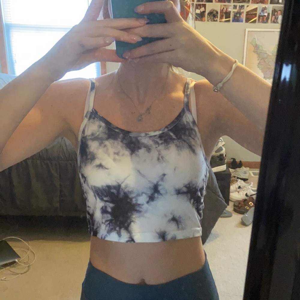 SHEIN Tie-Dye Crop Top